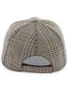 Embroidered Logo Check Ball Cap Beige Brown - MIU MIU - BALAAN 5