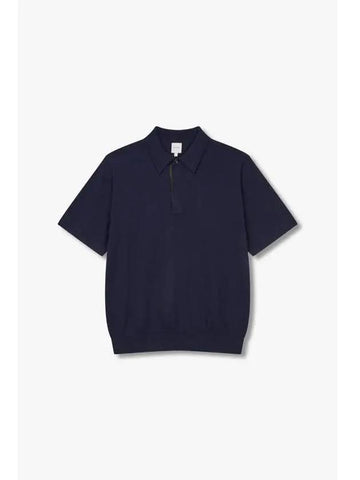 Short sleeve cotton polo knit navy - PAUL SMITH - BALAAN 1