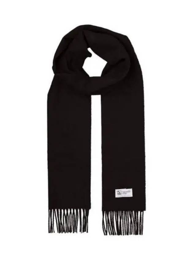 Johnstones of Elgin Cashmere Scarf SA0900 BLACK Unisex - JOHNSTONS OF ELGIN - BALAAN 1