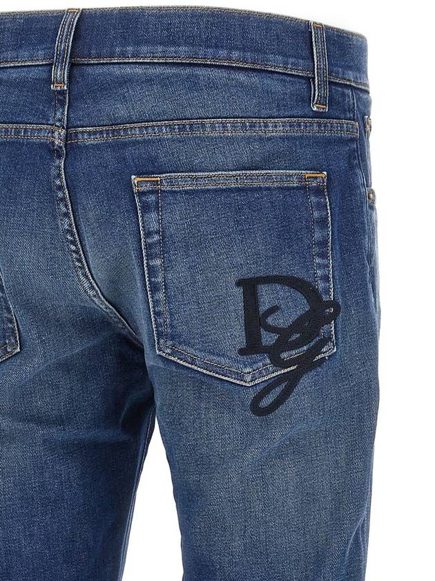 Dolce & Gabbana Logo Embroidery Jeans - DOLCE&GABBANA - BALAAN 4