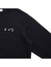 Hands Off Logo Sweatshirt Sweatshirt Black - OFF WHITE - BALAAN 5