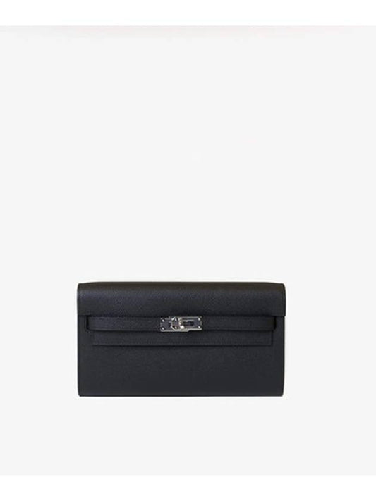 Kelly Wallet Black - HERMES - BALAAN 1