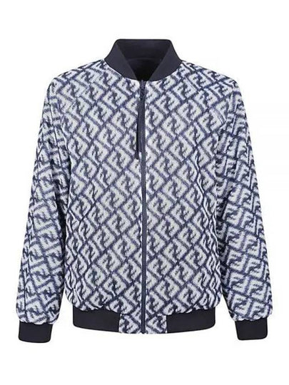 FF Motif Reversible Nylon Bomber Jacket Blue - FENDI - BALAAN 2