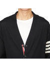 Wool 4-Bar Cardigan Black - THOM BROWNE - BALAAN 7