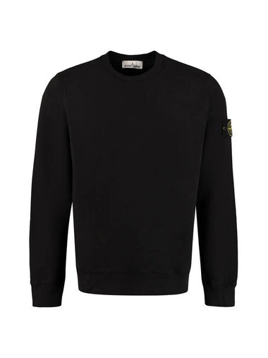 Wappen Patch Crewneck Sweatshirt Black - STONE ISLAND - BALAAN 1