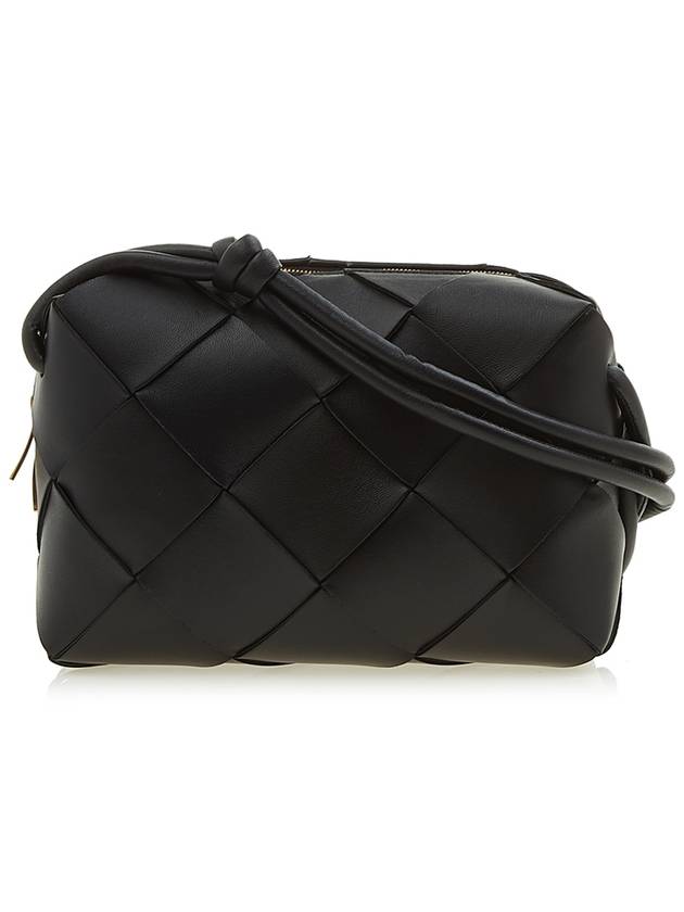 Cassette Intrecciato Small Cross Bag Black - BOTTEGA VENETA - BALAAN 2