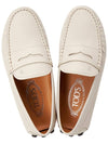 Gomino Moccasin Driving Shoes Cream - TOD'S - BALAAN 3