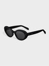 Eyewear Cat Eye Acetate Sunglasses Black - CELINE - BALAAN 3