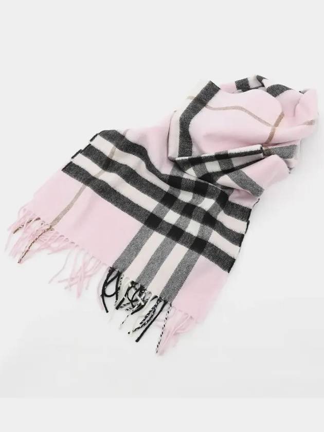 Check Cashmere Scarf Pink - BURBERRY - BALAAN 4