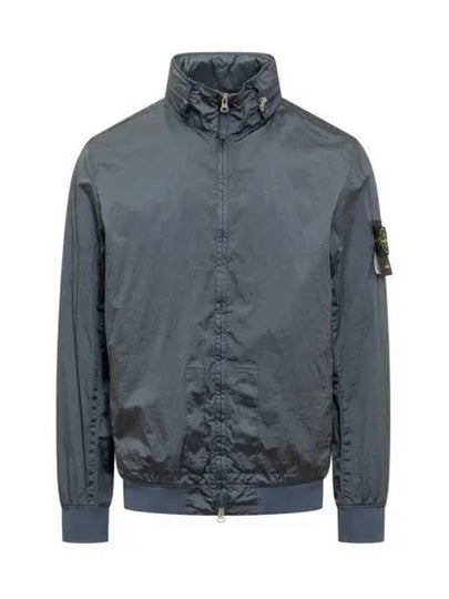 Men's Logo Patch Nylon Metal Zip-up Jacket Avio Blue - STONE ISLAND - BALAAN 2