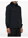 Skin Touch Nylon TC Hooded Jacket Black - STONE ISLAND - BALAAN 3