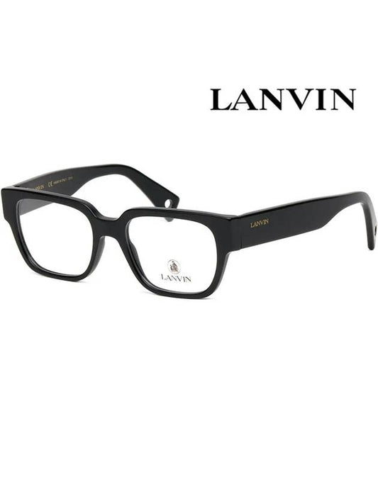 Glasses frame LNV2601 001 black horn rim - LANVIN - BALAAN 1