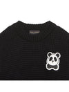 Panda 2312010399 BLACK Kids Knit Sweater Relaxed Fit - MINI RODINI - BALAAN 3