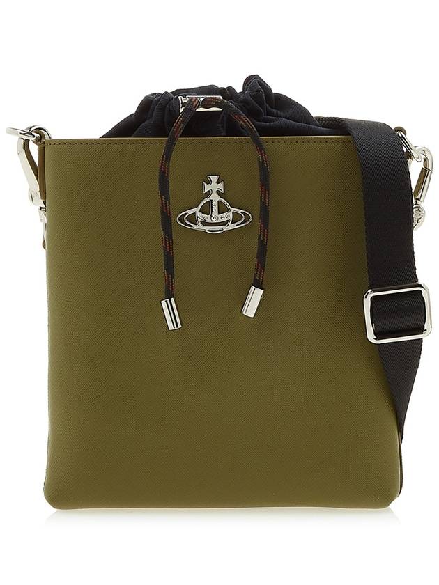 Saffiano Drawstring Cross Bag Green - VIVIENNE WESTWOOD - BALAAN 2