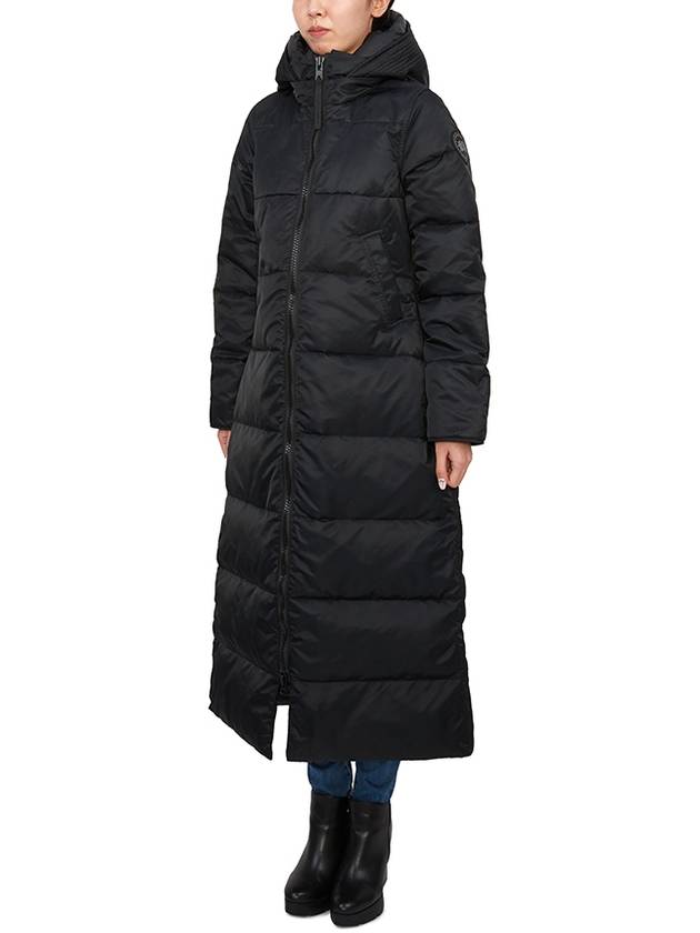 Mystique Satin Long Parka Padding Black - CANADA GOOSE - BALAAN 4