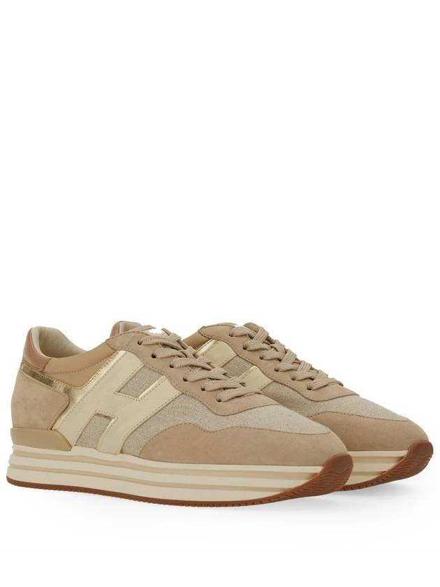 Women's H483 Low Top Sneakers Beige - HOGAN - BALAAN 3