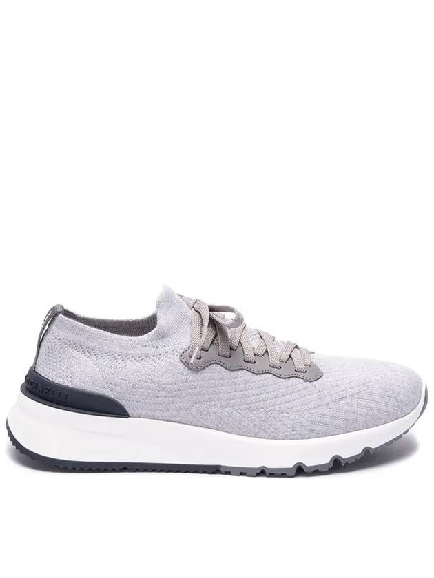 Knit Running Sneakers Grey - BRUNELLO CUCINELLI - BALAAN 2