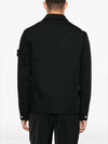 11103 Cotton Nylon Drill Overshirt Jacket Black - STONE ISLAND - BALAAN 4