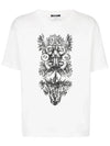 Totem Print Short Sleeve T-Shirt White - BALMAIN - BALAAN 2