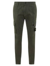 Compass Badge Cargo Straight Pants Green - STONE ISLAND - BALAAN 2