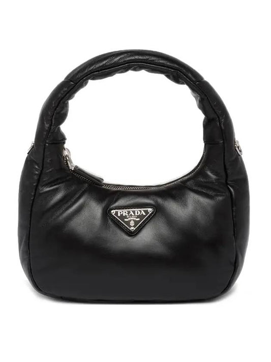 Soft Padded Nappa Leather Mini Bag Black - PRADA - BALAAN 1