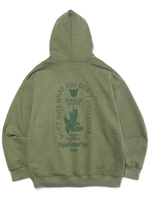 Symbol Zipper Hoodie Khaki - OGARP - BALAAN 3