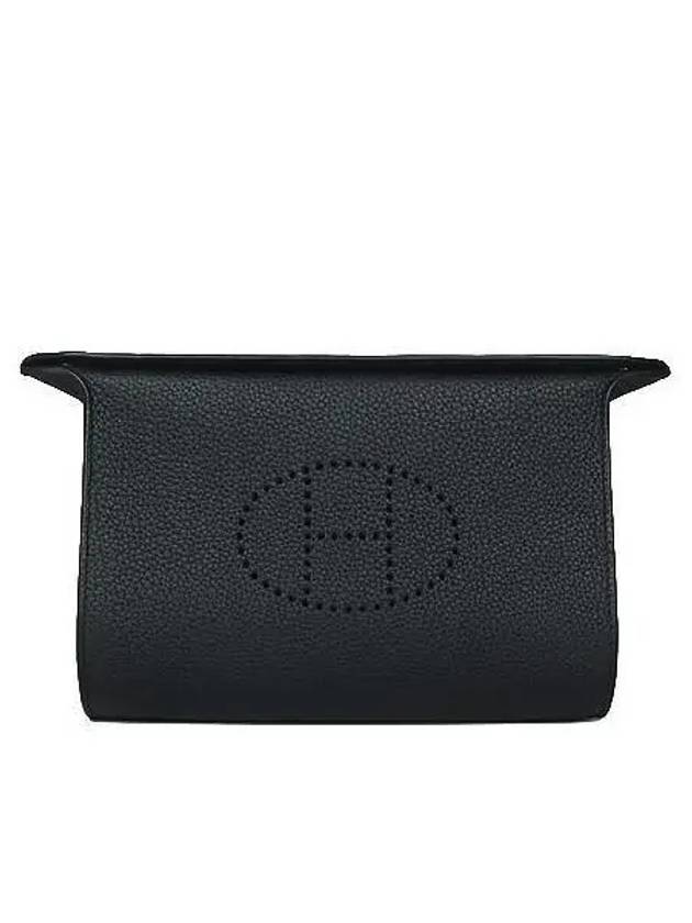 H084024 Black Togo Calfskin Bead Posh Cross Bag - HERMES - BALAAN 1