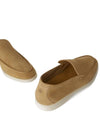 Loafer Suede Moccasin Classic Camel Brown - LORO PIANA - BALAAN 9