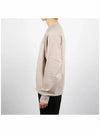 Small Heart Logo Sweatshirt Beige - AMI - BALAAN 4