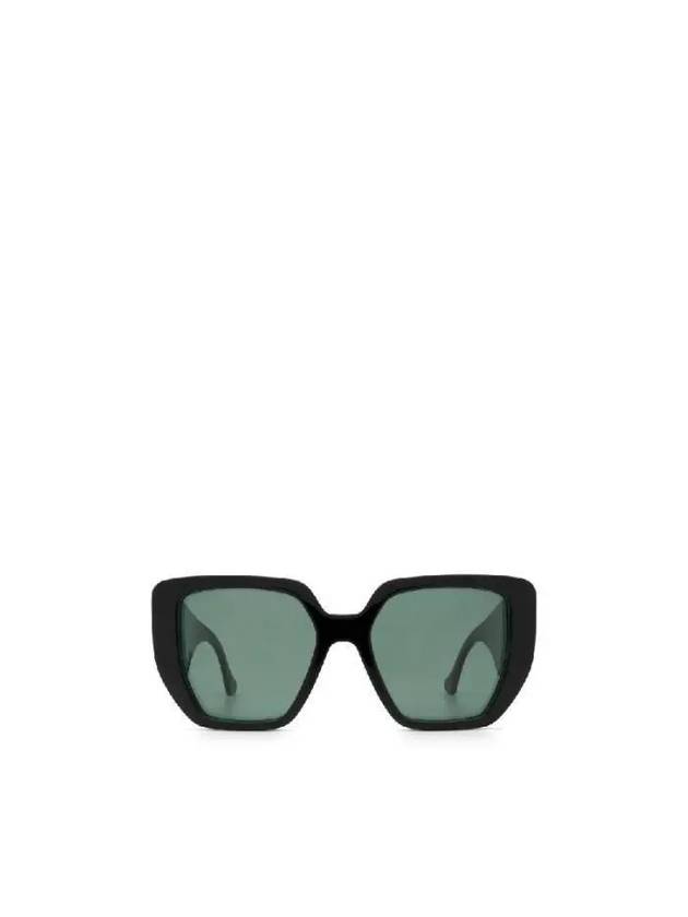 Eyewear Interlocking G Two-tone Bold Sunglasses Black Green - GUCCI - BALAAN 2