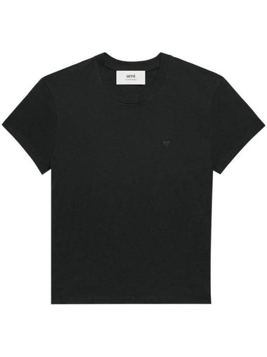 De Coeur Short Sleeve T-Shirt Black - AMI - BALAAN 1