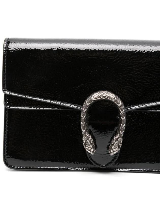 Dionysus Patent Leather Shoulder Bag Black - GUCCI - BALAAN 5