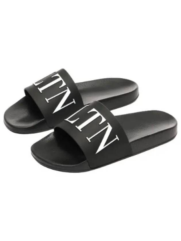 rubber rockstud slide sandals - VALENTINO - BALAAN 1