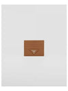 Triangle Logo Card Wallet Caramel - PRADA - BALAAN 2