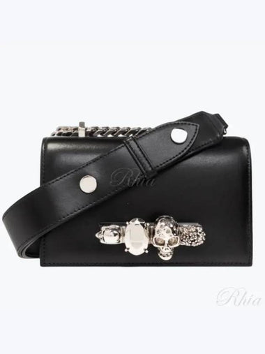 Mini Jewel Satchel Bag 756521 1BLCM - ALEXANDER MCQUEEN - BALAAN 1