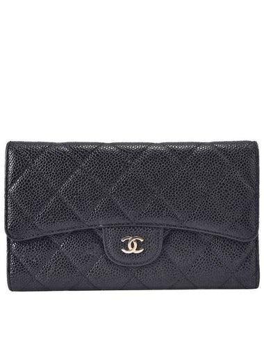 Women s Classic Caviar Long Wallet CD5213 - CHANEL - BALAAN 1