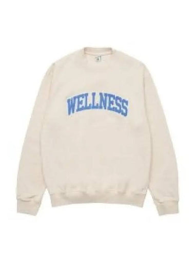 WELLNESS BOUCLE CREWNECK CREAM CR623 crew neck sweatshirt 1342144 - SPORTY & RICH - BALAAN 1