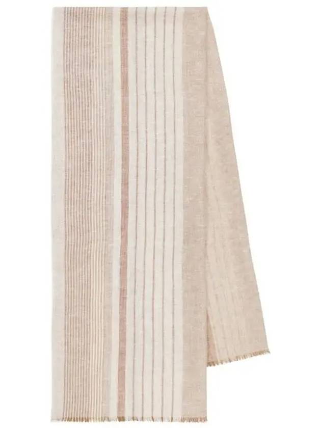 Capra Capra striped scarf camel beige 45410121 600 - MAX MARA - BALAAN 5