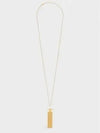 Triomphe Folk Fringe Long Necklace Gold - CELINE - BALAAN 2