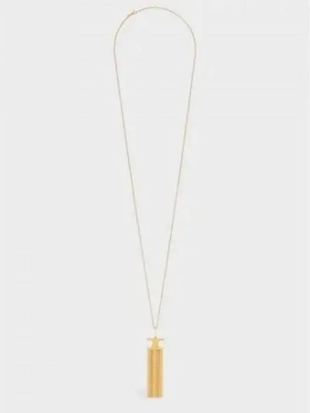 Triomphe Folk Fringe Long Necklace Gold - CELINE - BALAAN 2