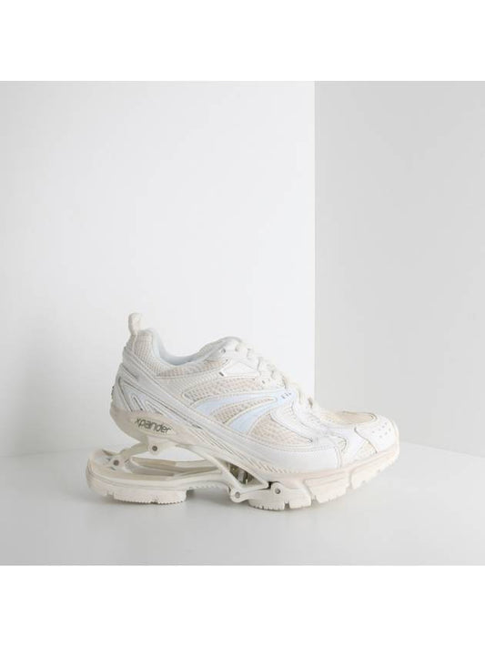 mesh nylon suspended heel low top sneakers white - BALENCIAGA - BALAAN.