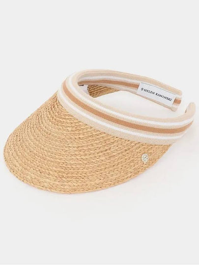 24SS HAT50265 NATURAL NOUGAT STRIPE sun cap - HELEN KAMINSKI - BALAAN 2