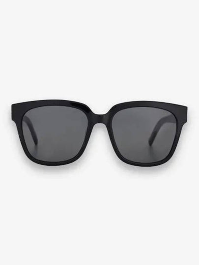 Eyewear Logo Plaque Acetate Sunglasses Black - SAINT LAURENT - BALAAN 2