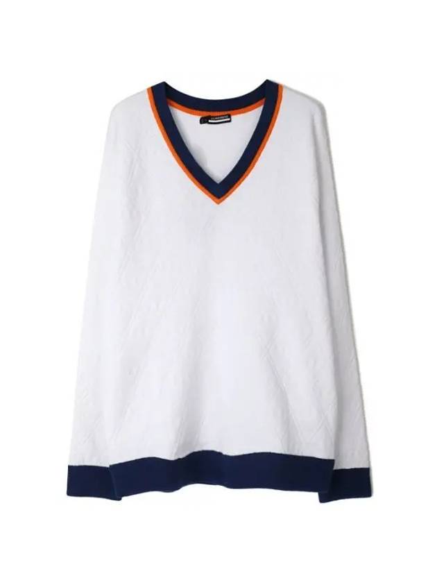 Men's Finely Knit Top White - J.LINDEBERG - BALAAN 1