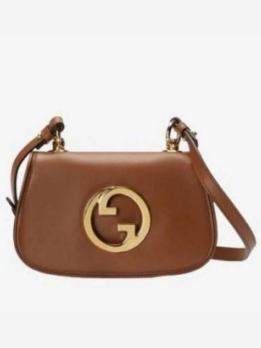 Blondie Small Leather Shoulder Bag Brown - GUCCI - BALAAN 2