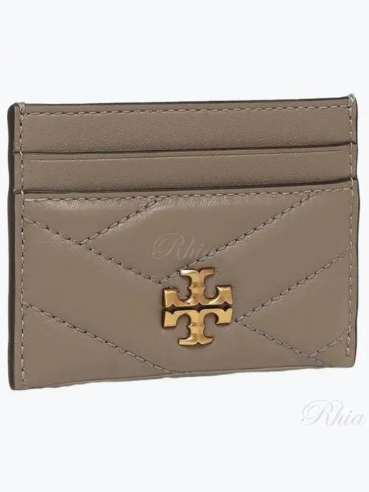 Kira Chevron Logo Card Wallet Grey - TORY BURCH - BALAAN 2