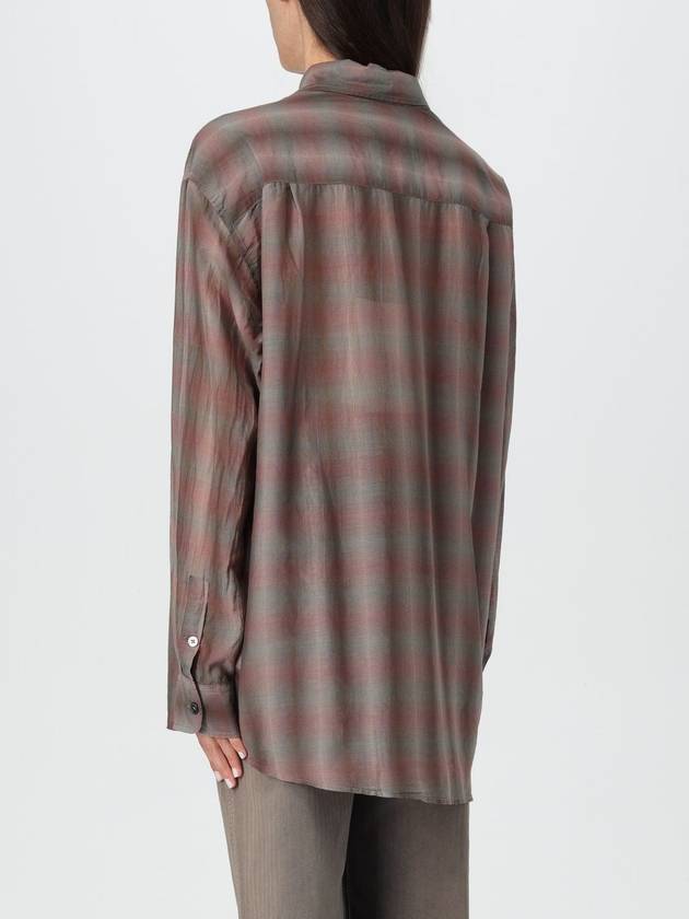 Favourite Screen Check Sheer Cotton Silk Shirt Brown - OUR LEGACY - BALAAN 4