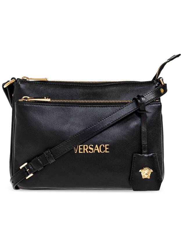 Versace Leather Shoulder Bag, Women's, Black - VERSACE - BALAAN 1