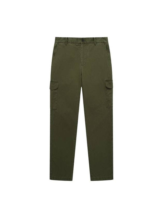 Men's Bio-Washed Cargo Chino Pants Dark Khaki - SOLEW - BALAAN 1