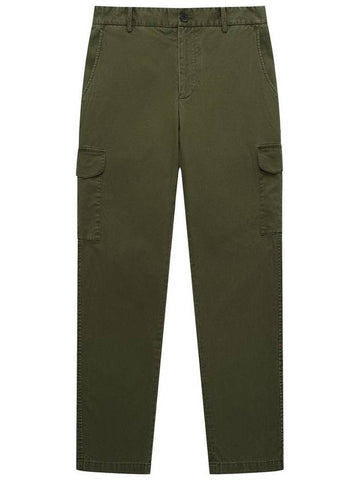 Men's Bio-Washed Cargo Chino Pants Dark Khaki - SOLEW - BALAAN 1